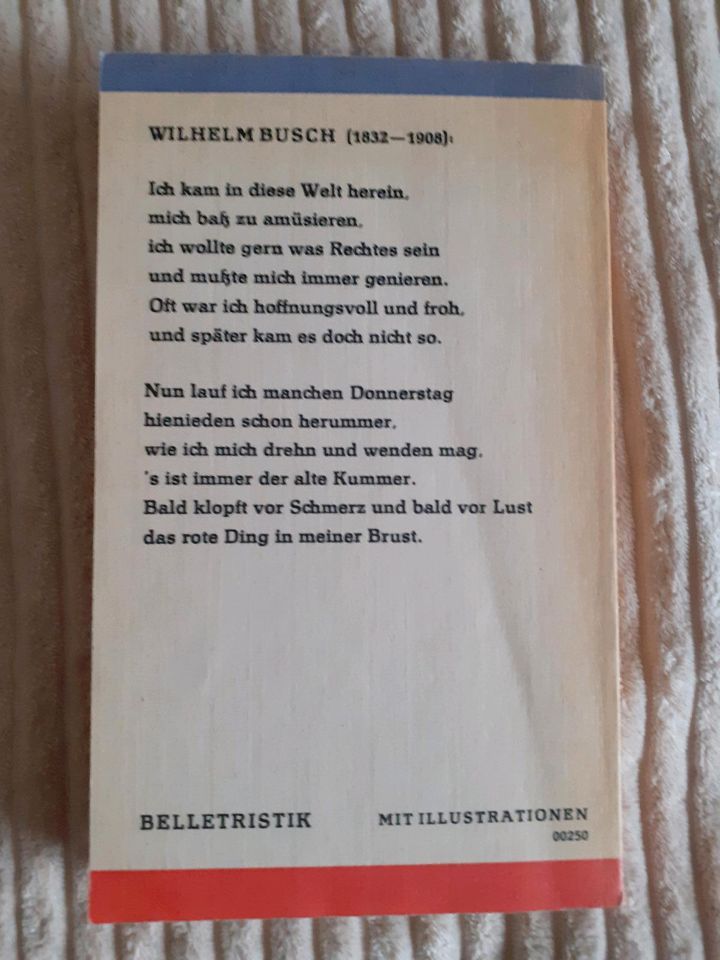 "Zwiefach sind die Phantasien" Gedichte v. Wilhelm Busch in Worbis