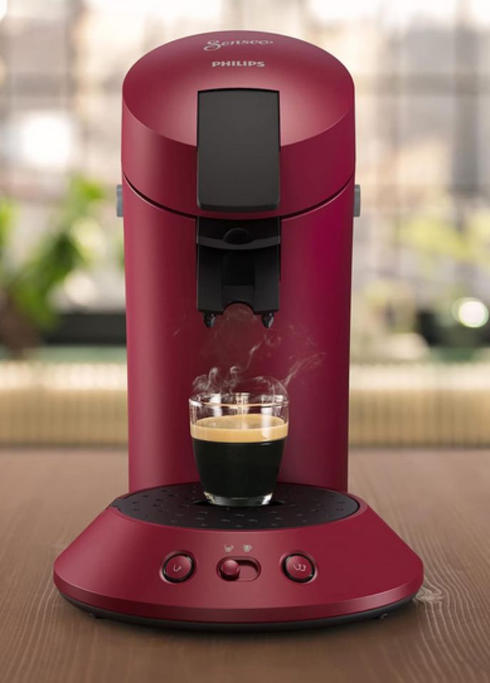 Senseo Original Plus Kaffeepadmaschine rot - neuwertig in Pfinztal