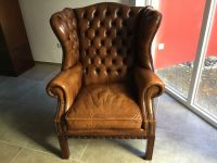 Top Leder Chesterfield Ohren Sessel Club Lounge Kamin Büro Loft Nordrhein-Westfalen - Pulheim Vorschau