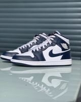 Nike Air Jordan 1 Mid - Weiß Obsidian Blau Gr. 40,5 Unisex Duisburg - Rumeln-Kaldenhausen Vorschau