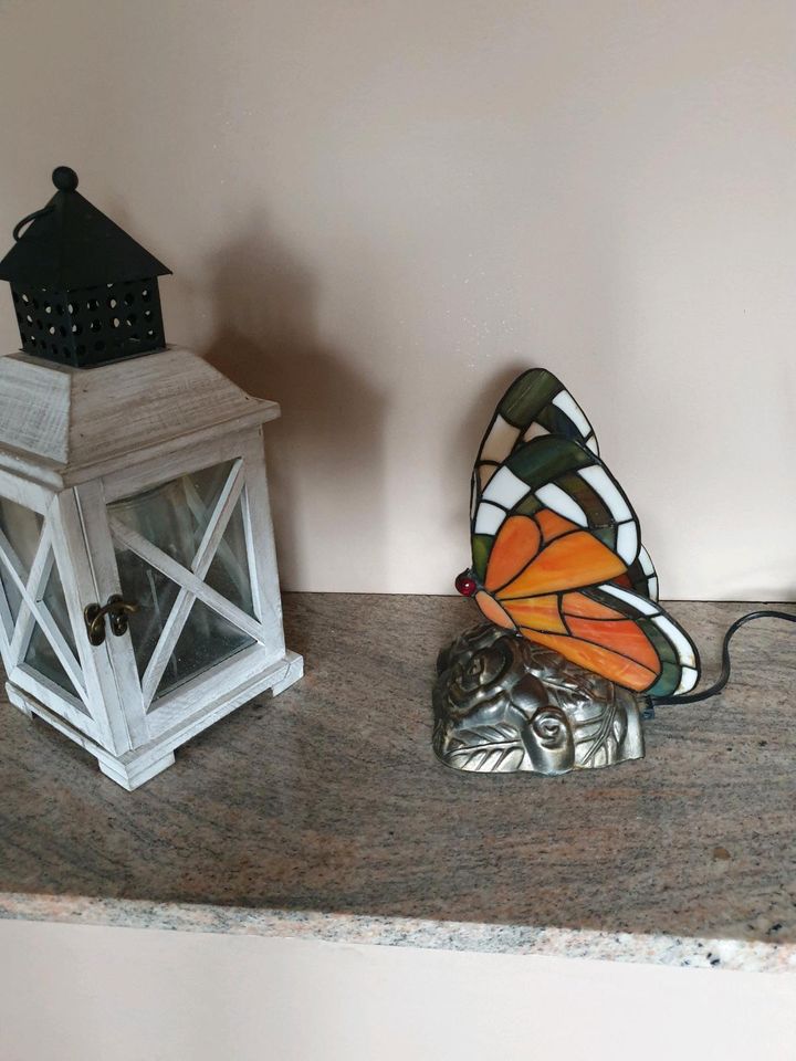 ❤️Große Schmetterling Lampe Tiffany orange 24 cm ❤️ in Knetzgau