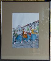 Original Kunstwerk von Gerd Bauer GOLD 27 x 37 cm mit Buch 1991 Bayern - Markt Erlbach Vorschau