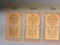 Briefmarke postfrisch BRD 1969 20 Jahre Grundgesetz Nordrhein-Westfalen - Mönchengladbach Vorschau