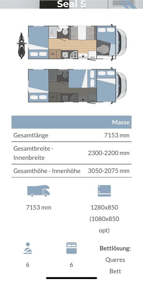 Wohnmobil mieten! September-Mai 14 Tage mieten 11 bezahlen, 1195€ in Heidenau