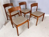 4 im Set: Kai Kristiansen für KS Denmark Esszimmerstühle Vollholz Teak und Wolle dänisches Mid Century Design Vintage Designklassiker Berlin - Mitte Vorschau