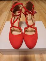 Riemchen Pumps Damen rot Hessen - Babenhausen Vorschau