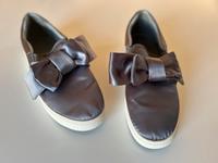 DamenSlipper , S. Oliver , Satin Farbe grau , Schleife Roßleben-Wiehe - Wiehe Vorschau