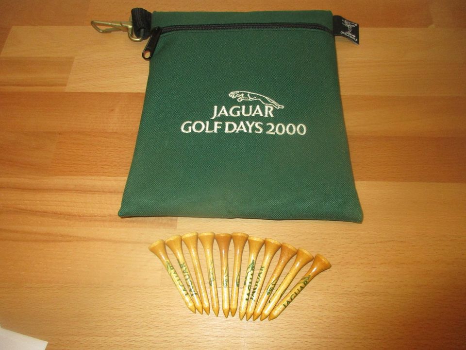 Kleine Tasche Textil ORGAGOLF Jaguar  Golf Days 2000 + 11 Tees in Remscheid