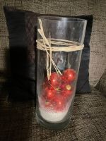 Deko Glas mit roten Weihnachtskugeln Nordrhein-Westfalen - Rhede Vorschau