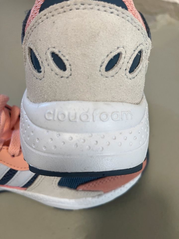 Adidas Cloudfoam Sneaker Sportschuh Jeans rosa Größe 36 2/3 in Löbnitz