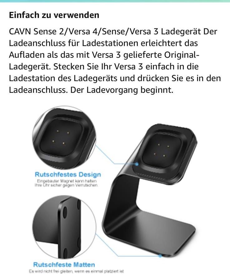 Fitbit Docking-/Ladestation Schnellladefunktion Versa Sense in Wittenberge