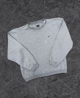 Nike Vintage Sweater Grau Grey Pullover Sweatshirt Hoodie Baggy Rheinland-Pfalz - Winnweiler Vorschau