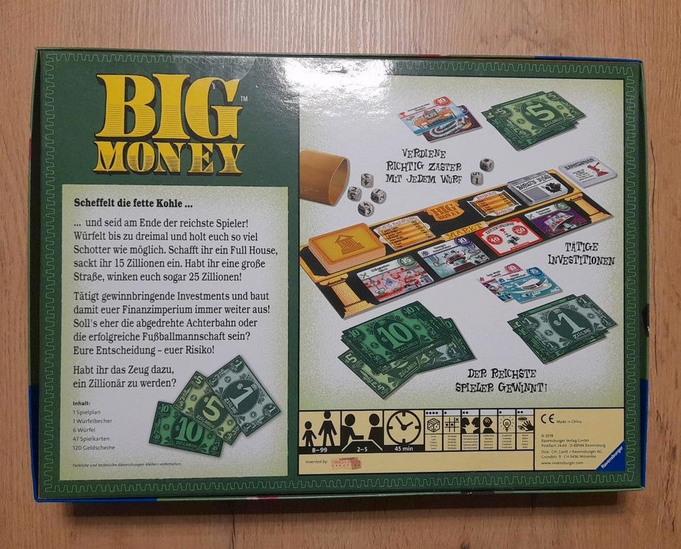 Ravensburger Gesellschaftsspiel "BIG MONEY" in Oedheim