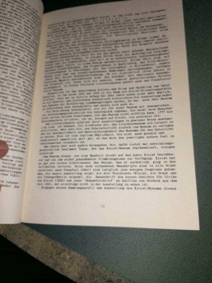 Deutsch Unterricht Heinrich von Kleist Beiträge Behandlung 1994 in Berlin