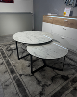 2er Couchtisch -Set ,,Nayemi“ Schwarz Weiß Marmoroptik Wohnzimmer Bayern - Großheubach Vorschau
