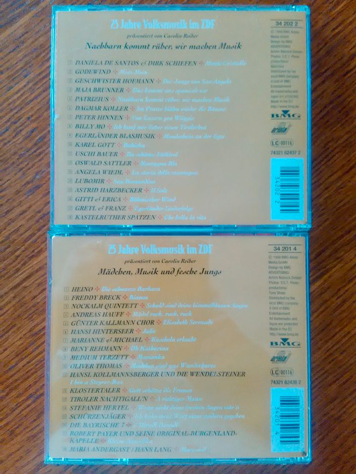 5-tlg. CD-Set "25 Jahre Volksmusik im ZDF" präsent. v. C. Reiber in Allstedt