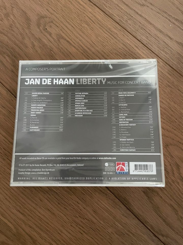 Neu und OVP 3 CDs Jan de Haan Liberty  Blasmusik in Düsseldorf