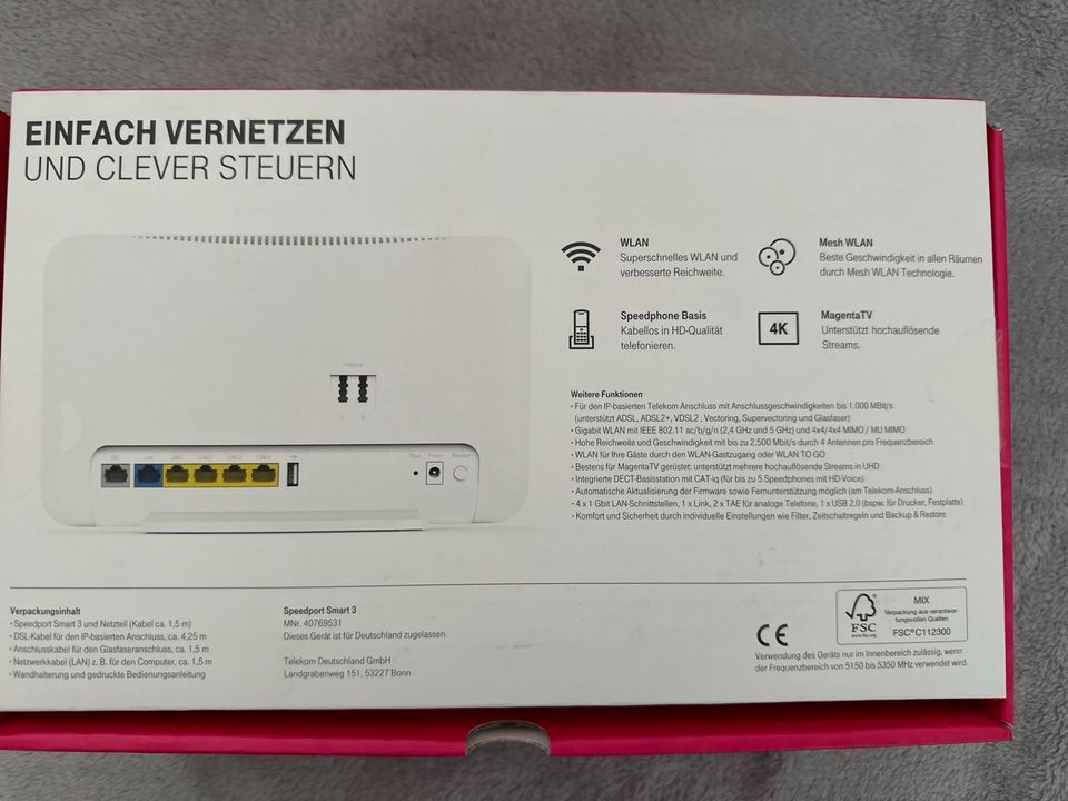 Speedport Smart 3 & Speed Home WiFi in Nürnberg (Mittelfr)