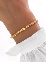 Filigranes Kugelarmband Herz Armband ♥ Perlen Damen Frauen gold Bayern - Bad Füssing Vorschau