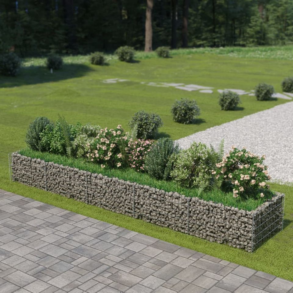 Gabionen Hochbeet Verzinkter Stahl Gartenbeet 450x90x50 cm in Bad Kissingen