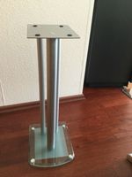 Boxen-Ständer 2 Stck. Metall Glas für alle Regalboxen, sIlber, Niedersachsen - Melle Vorschau