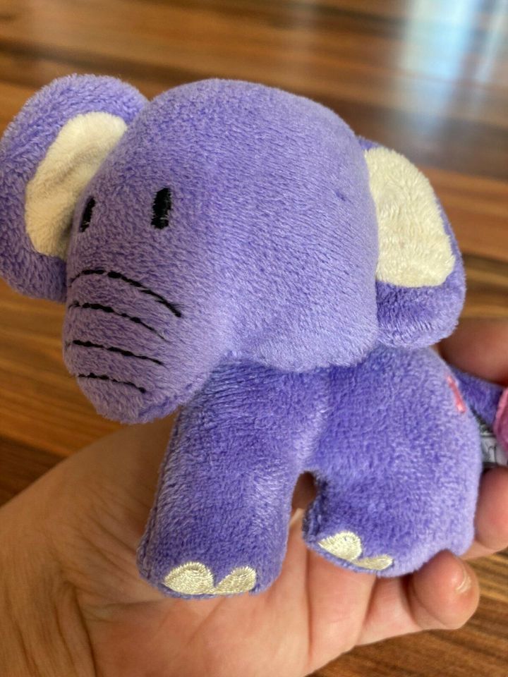 Kinderwagenkette Rassel Anhänger Kuscheltier Elefant -1,50 Euro - in Triefenstein