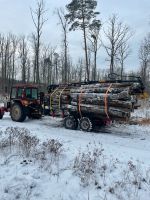 Holztransport/ Rückewagen/ Lohnrücken/ Stammholz/ Kreis LOS-SPN Brandenburg - Neuzelle Vorschau