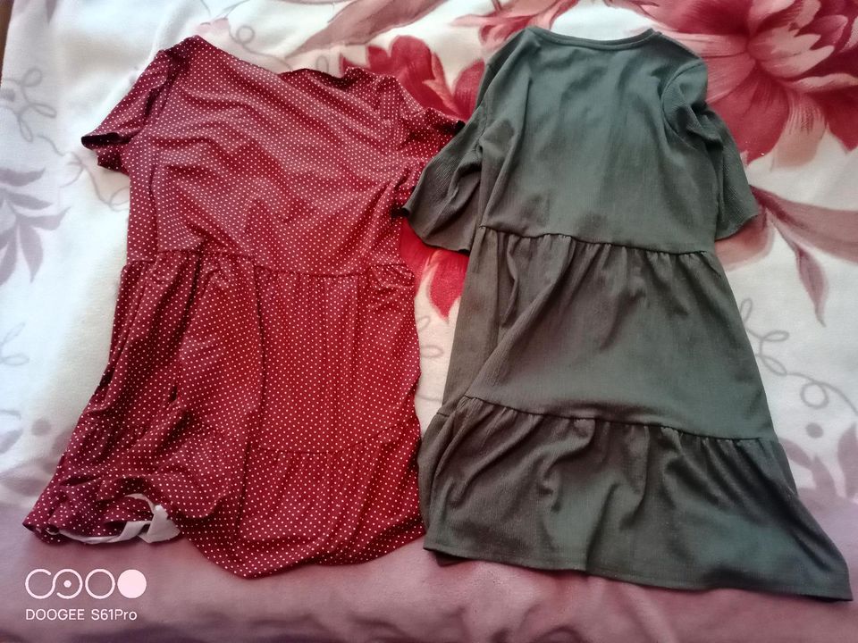 2 Stk Sommer Kleider f.Damen in Khaki, Bordeaux_ Gr.XL(42)_ NEU in Bielefeld