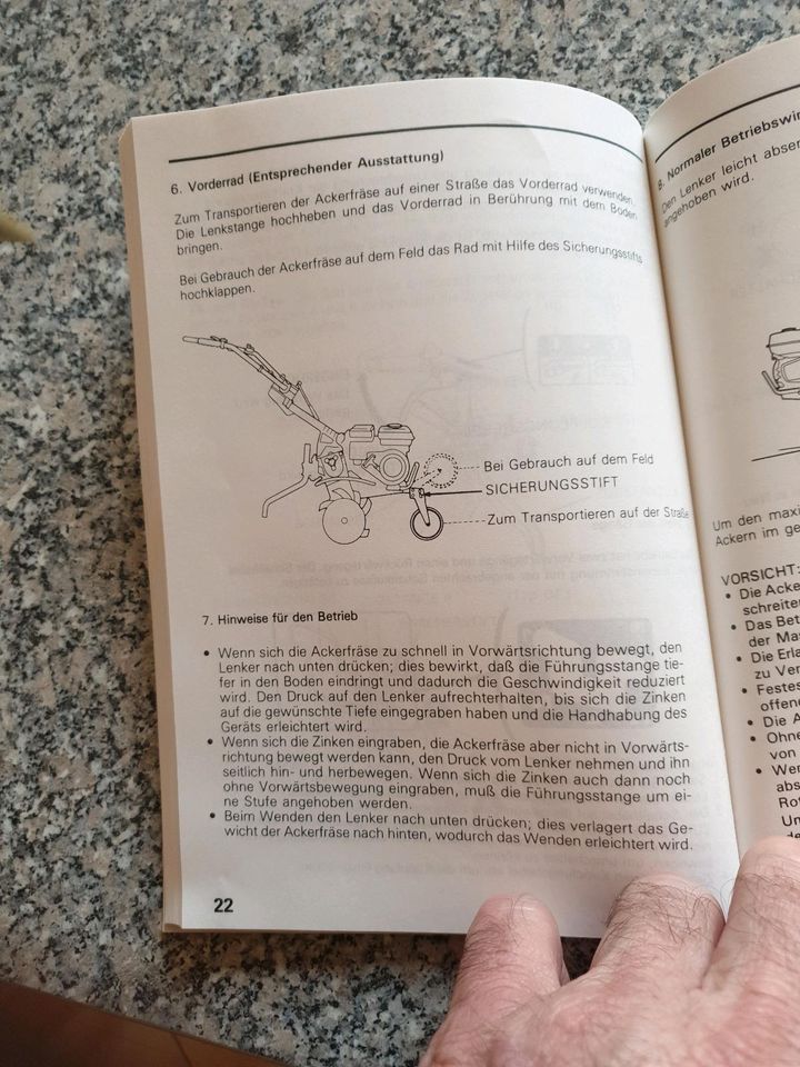 Honda F360 Bedienungsanleitung in Dedeleben