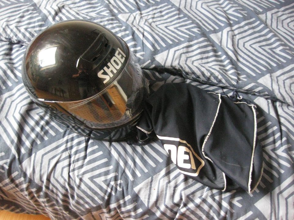 Shoei TVX Helm schwarz Göße S mit Helmbeutel in Heidenheim an der Brenz