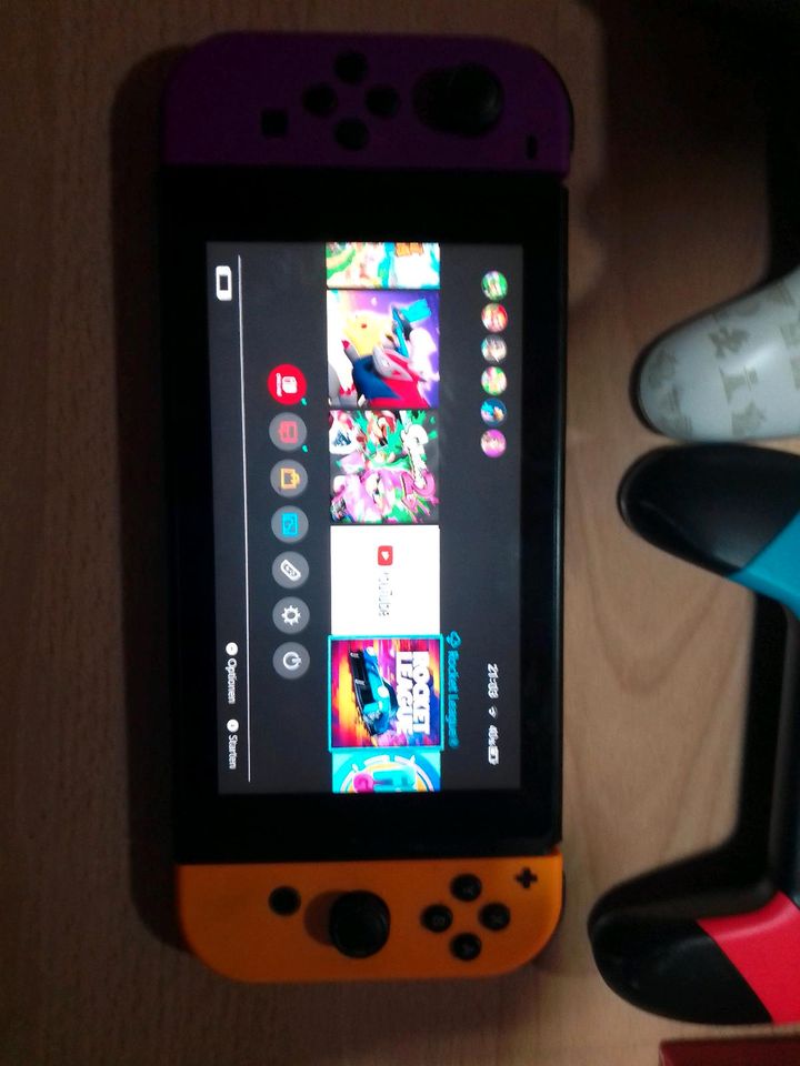 Nintendo Switch mit viel Zubehör und Spielen (überall mit OVP) in Selsingen