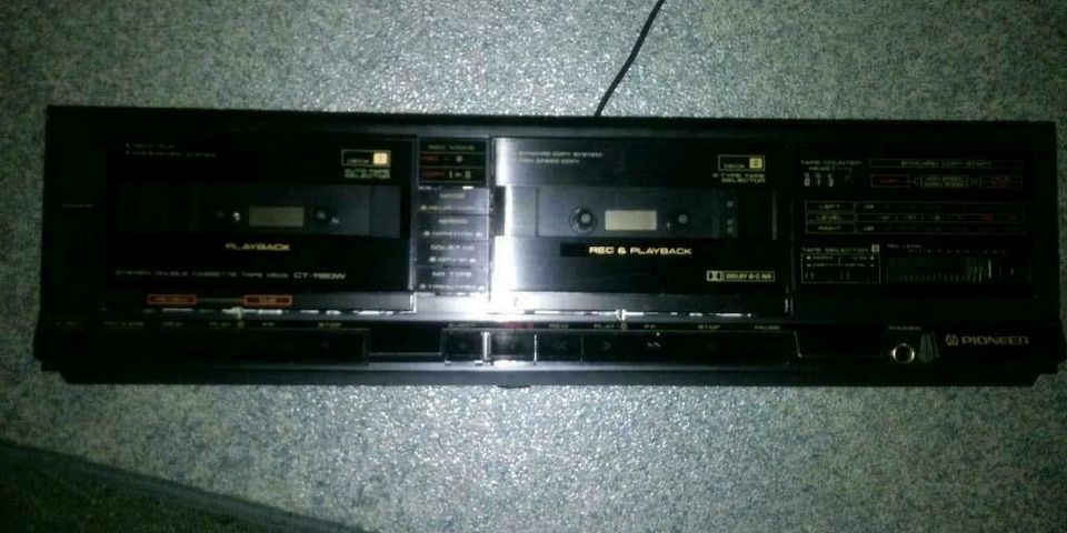 PIONEER CT-1180W Stereo Double Cassette Tape Deck in Essen (Oldenburg)