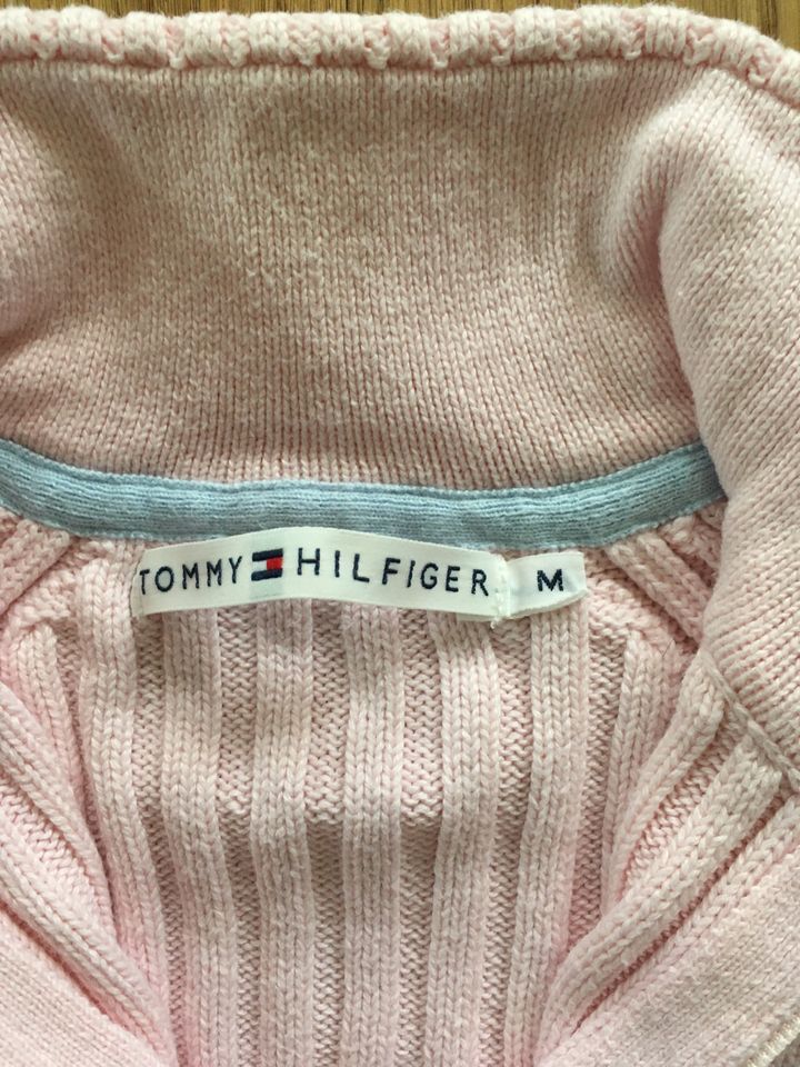 Damen-Strickjacke Tommy Hilfiger rosé in Gr M Baumwolle in Geisenhausen