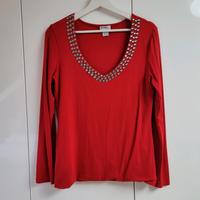 Langarmshirt v. Heine Gr.38, Gr.M Rot v. Class International,Shap Sachsen - Rochlitz Vorschau