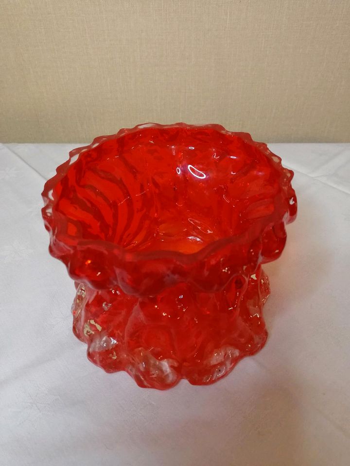 Vase Blumenvase Borkenglas Ingrid Glas  rot in Marl