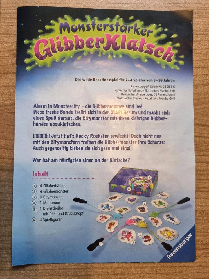 Ravensburger 21353 - Monsterstarker Glibberklatsch, Kinderspiel in Bietigheim