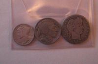 7 Münzen USA ab 1911 - Barber Quarter, Buffalo Nickel, Mercury D. Thüringen - Greiz Vorschau