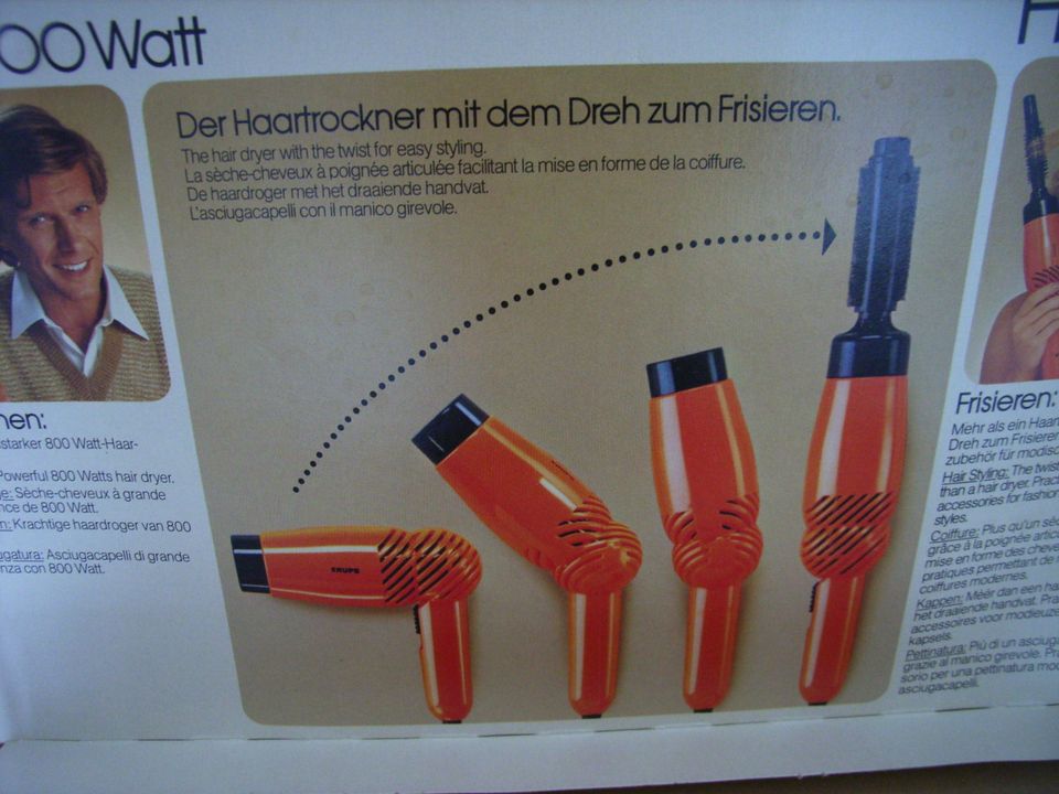 1 Fön  Krups Hairstar 3 Vintage Orange in OVP in Waldburg