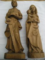 Geschnitztes Holzfigurenpaar „Maria und Josef“ Bayern - Ronsberg Vorschau