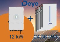 Set Deye: 3-Phasen 12kW Hybrid-Wechselrichter 24,56kWh Batterie Nordrhein-Westfalen - Düren Vorschau