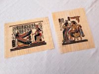2 Papyrusbilder, Zeichnungen aus Ägypten, Original Dresden - Pieschen Vorschau