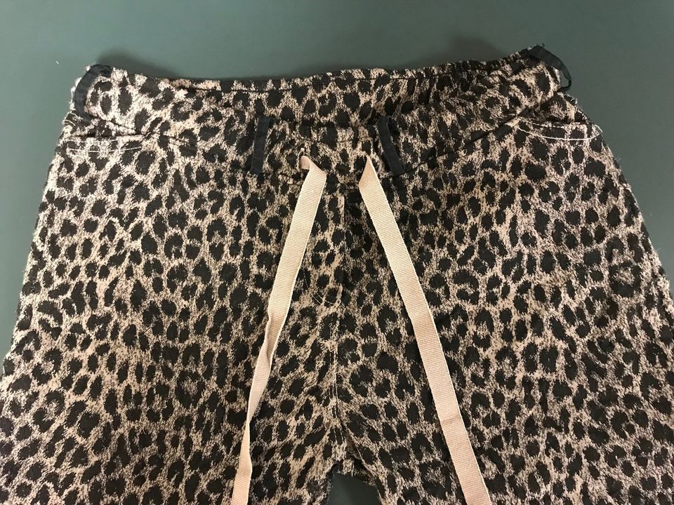 Hose ANIMAL PRINT - braun-schwarz, Stretch - Gr. M in München