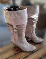 Clarks Lederstiefel taupe grau Gr. 71/2; Gr. 41 Hamburg-Nord - Hamburg Barmbek Vorschau