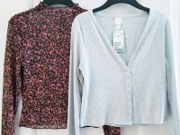 ⭐ NEU * H&M * JACKE * KURZJACKE * GRAU * SHIRT * BLUMEN * GR. M Bayern - Kempten Vorschau