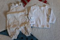 Babykleidung Gr. 50 Junge Mädchen Pullover Latzhose beige Bayern - Schonungen Vorschau