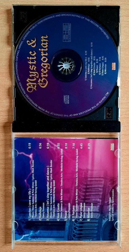 Mystic & Gregorian  * CD Album in Kiel