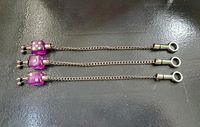 3× Würfel Bobbins Purple Lila mit Edelstahl Clips, Ketten, Sticks Niedersachsen - Bad Bentheim Vorschau