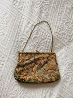 Antik Vintage Tasche gestrickt Gobelin 1930 J Hessen - Linden Vorschau