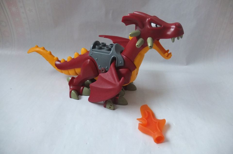 Lego Duplo großer roter Drache aus Set 4776, 4784, 7846, 4785 in Ottensoos