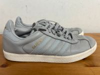 Adidas Gazelle Leder grau Schuhe sneakers Gr. 39 1/3 Wandsbek - Hamburg Marienthal Vorschau